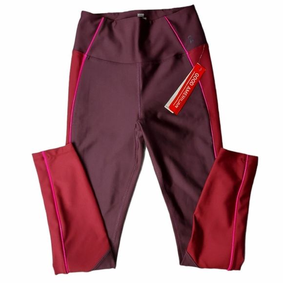 Good American NWT Burgundy Athletic SportsBra Legging Set Medium - Picture 4 of 11